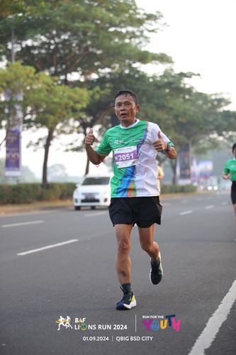 Race photo from BAF LIONS RUN 2024
