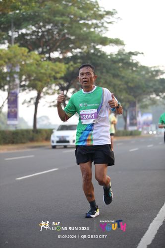 Race photo from BAF LIONS RUN 2024