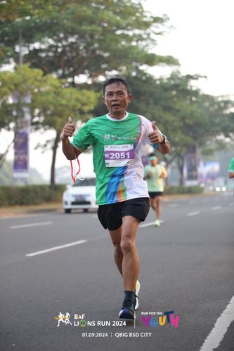 Race photo from BAF LIONS RUN 2024