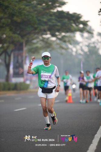 Race photo from BAF LIONS RUN 2024