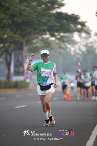 Race photo from BAF LIONS RUN 2024