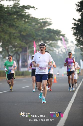 Race photo from BAF LIONS RUN 2024