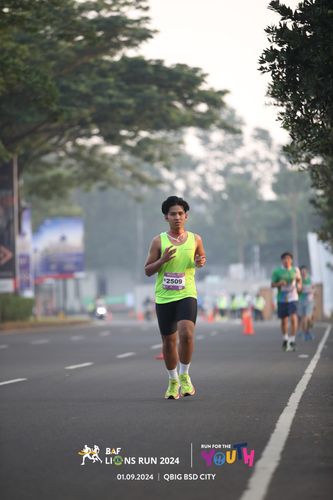 Race photo from BAF LIONS RUN 2024