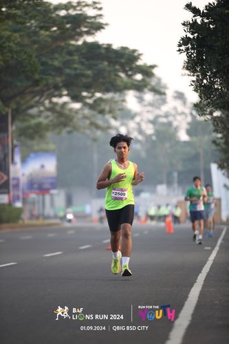 Race photo from BAF LIONS RUN 2024