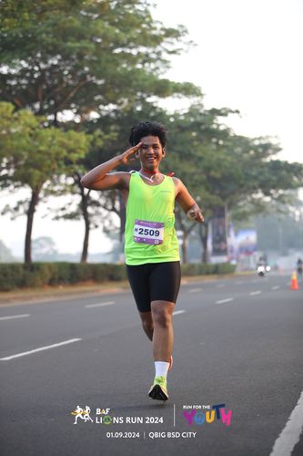 Race photo from BAF LIONS RUN 2024