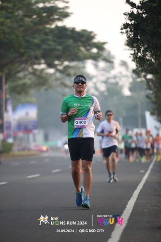 Race photo from BAF LIONS RUN 2024