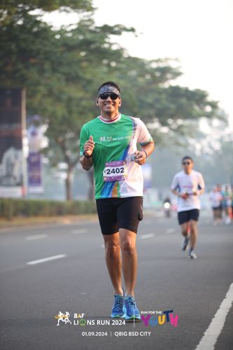 Race photo from BAF LIONS RUN 2024