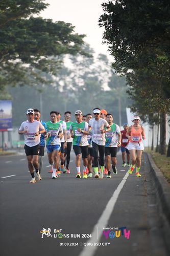 Race photo from BAF LIONS RUN 2024