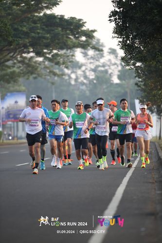 Race photo from BAF LIONS RUN 2024
