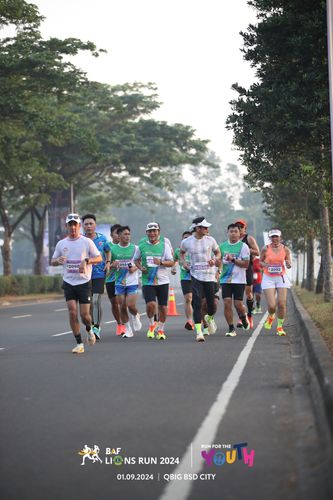 Race photo from BAF LIONS RUN 2024