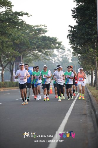 Race photo from BAF LIONS RUN 2024