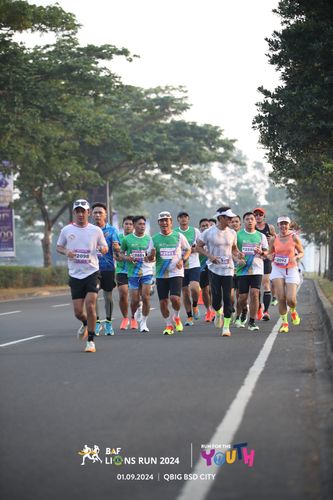 Race photo from BAF LIONS RUN 2024