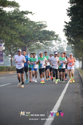 Race photo from BAF LIONS RUN 2024