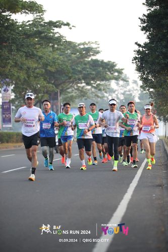 Race photo from BAF LIONS RUN 2024