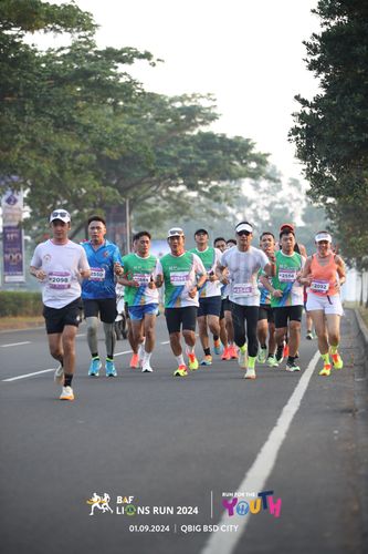 Race photo from BAF LIONS RUN 2024