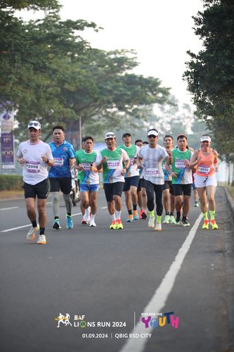 Race photo from BAF LIONS RUN 2024