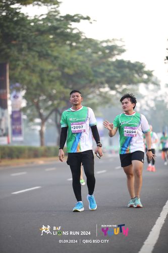 Race photo from BAF LIONS RUN 2024