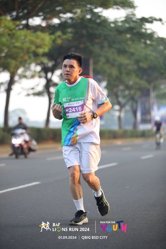 Race photo from BAF LIONS RUN 2024