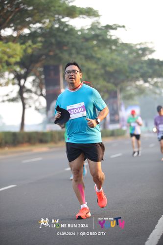 Race photo from BAF LIONS RUN 2024