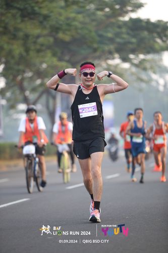 Race photo from BAF LIONS RUN 2024