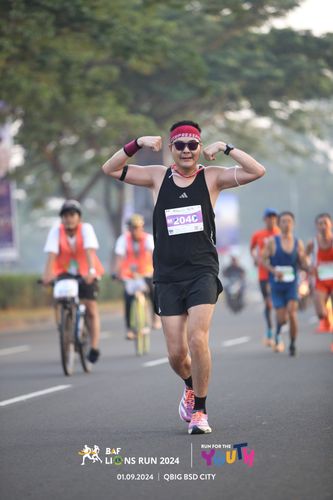 Race photo from BAF LIONS RUN 2024