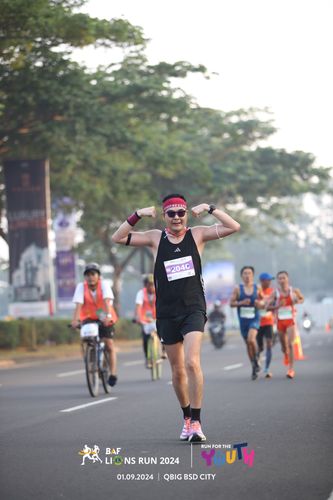 Race photo from BAF LIONS RUN 2024