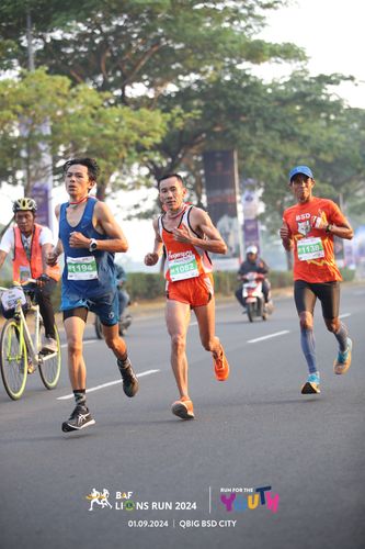 Race photo from BAF LIONS RUN 2024