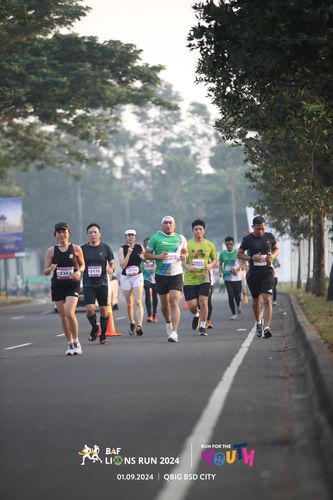 Race photo from BAF LIONS RUN 2024