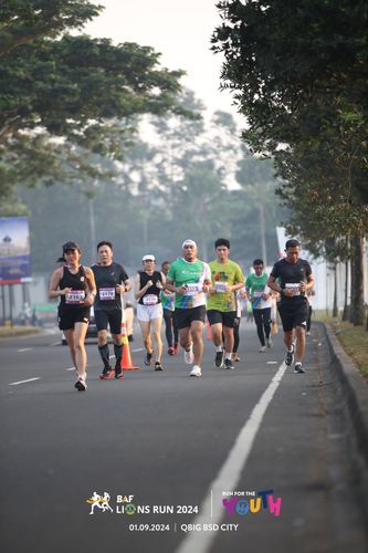 Race photo from BAF LIONS RUN 2024