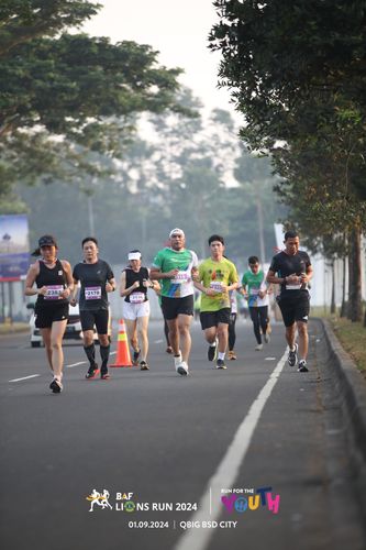 Race photo from BAF LIONS RUN 2024