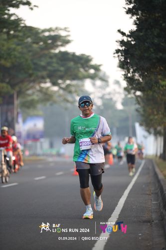 Race photo from BAF LIONS RUN 2024