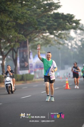 Race photo from BAF LIONS RUN 2024