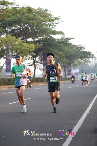 Race photo from BAF LIONS RUN 2024