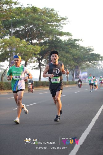 Race photo from BAF LIONS RUN 2024