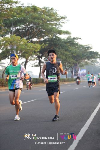 Race photo from BAF LIONS RUN 2024