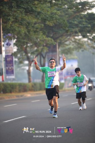 Race photo from BAF LIONS RUN 2024
