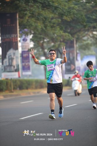 Race photo from BAF LIONS RUN 2024