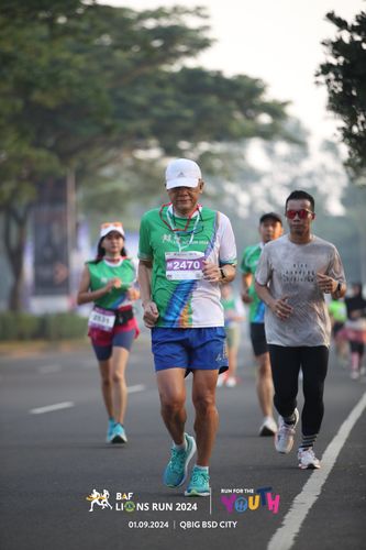 Race photo from BAF LIONS RUN 2024