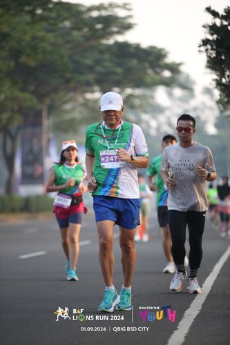 Race photo from BAF LIONS RUN 2024