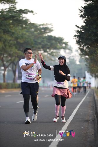 Race photo from BAF LIONS RUN 2024