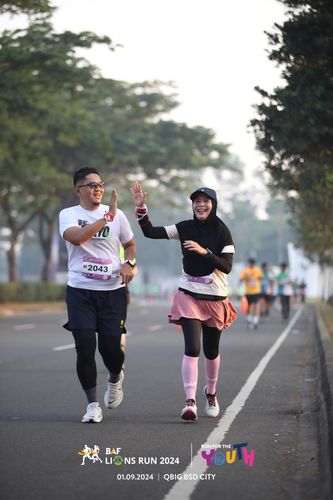 Race photo from BAF LIONS RUN 2024