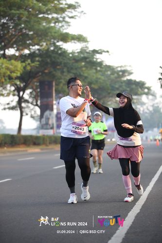 Race photo from BAF LIONS RUN 2024