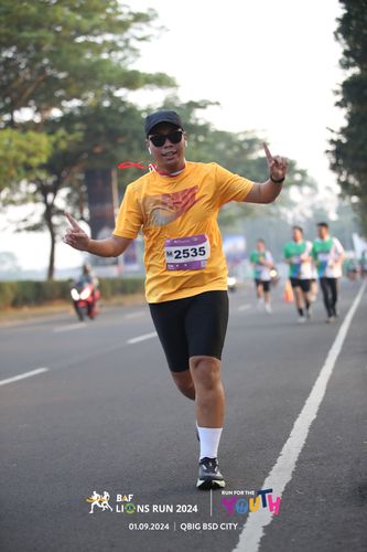 Race photo from BAF LIONS RUN 2024
