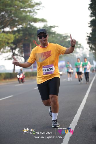Race photo from BAF LIONS RUN 2024