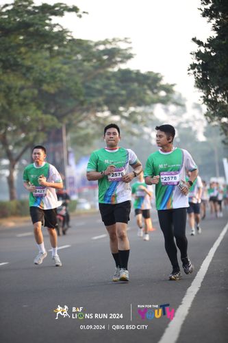 Race photo from BAF LIONS RUN 2024