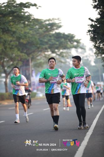 Race photo from BAF LIONS RUN 2024