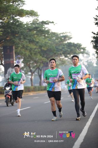 Race photo from BAF LIONS RUN 2024