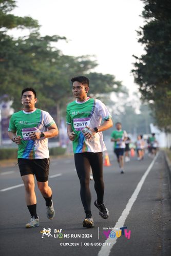 Race photo from BAF LIONS RUN 2024