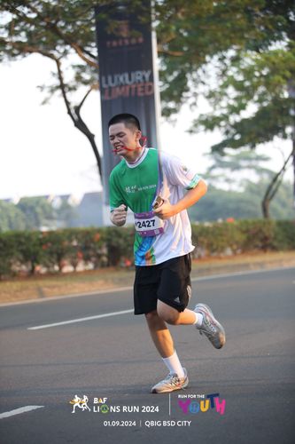 Race photo from BAF LIONS RUN 2024