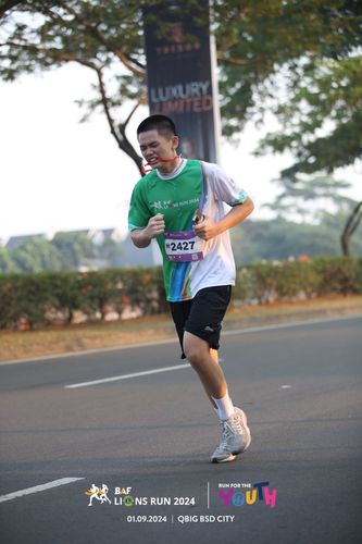 Race photo from BAF LIONS RUN 2024
